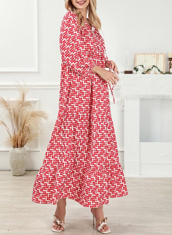EMILY | FLORAL MAXI DRESS WITH TUMMY COVERAGE