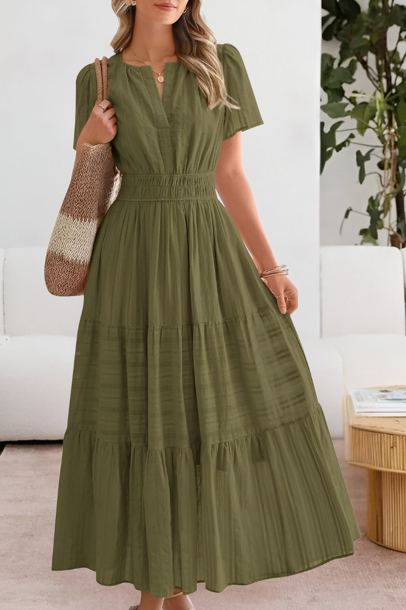 LEILA | ELEGANT TUMMY COVERING SUMMER DRESS