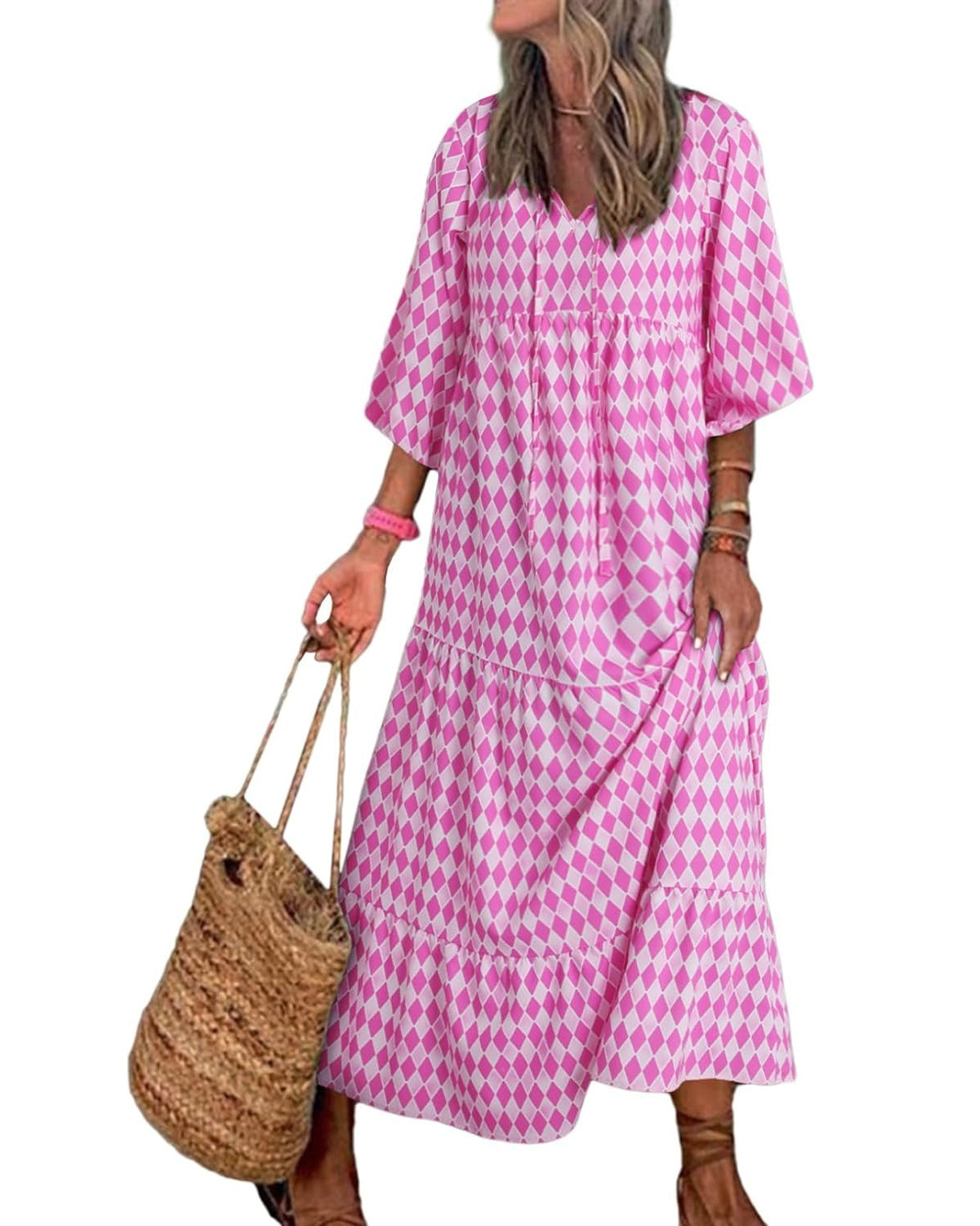 EMILY | FLORAL MAXI DRESS WITH TUMMY COVERAGE