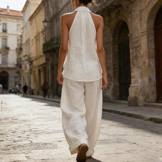 ANNIE | RELAXED HALTER TWO-PIECE SET