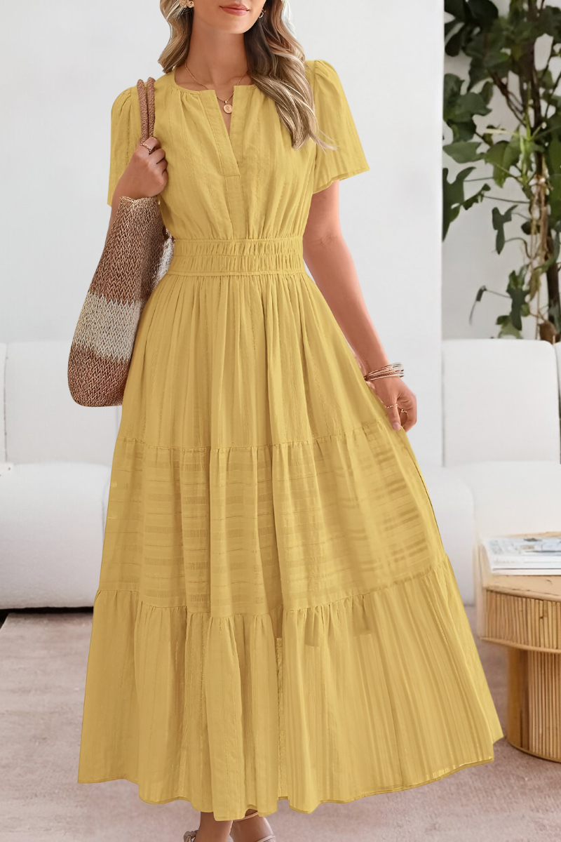 LEILA | ELEGANT TUMMY COVERING SUMMER DRESS