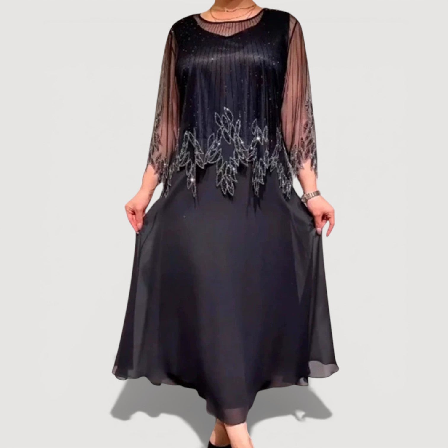 ZOE | ELEGANT TUMMY COVERING MIDI DRESS