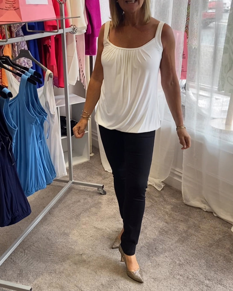 ROSALYN | ELEGANT TUMMY COVERING SLEEVELESS TOP