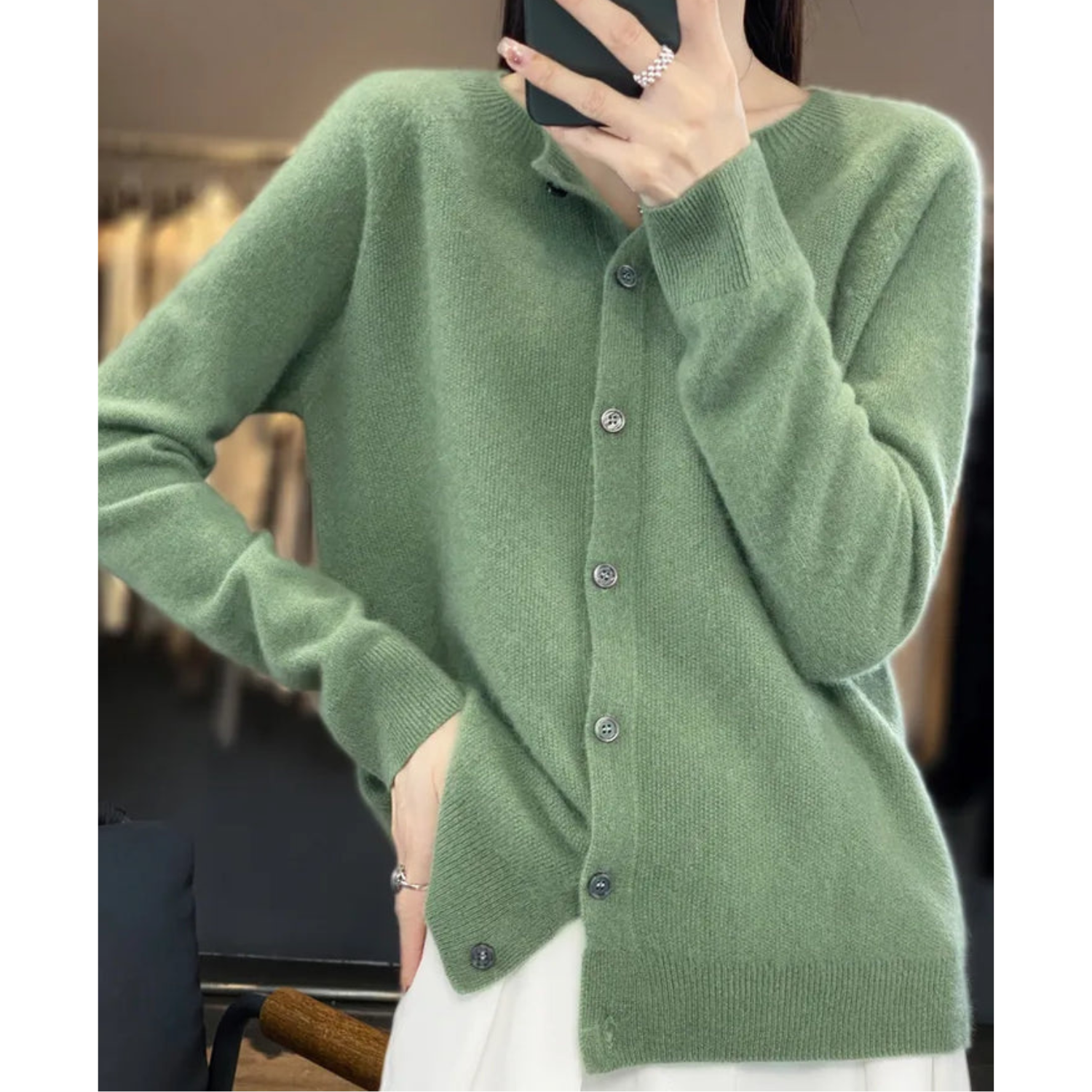 ELANA | SOFT BUTTON KNIT CARDIGAN
