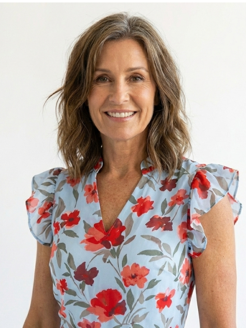 VIVIENNE | FLORAL V-NECK TIERED MIDI DRESS