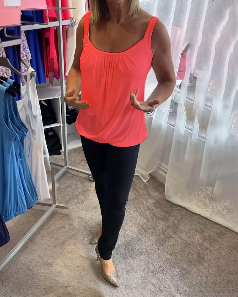 ROSALYN | ELEGANT TUMMY COVERING SLEEVELESS TOP