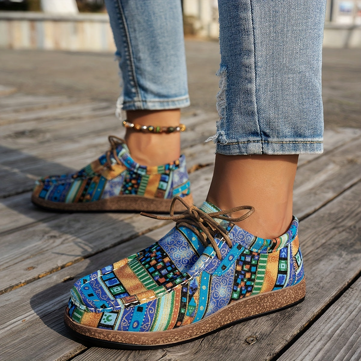 ZEPHIRA | COLOURFUL RETRO PATCHWORK SNEAKERS