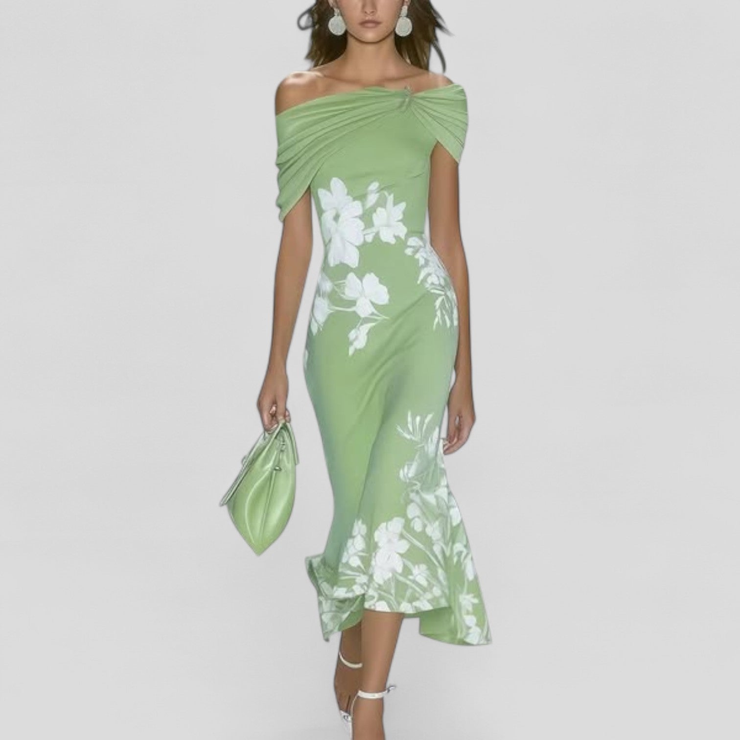 MEGAN | ELEGANT TUMMY COVERING MIDI DRESS