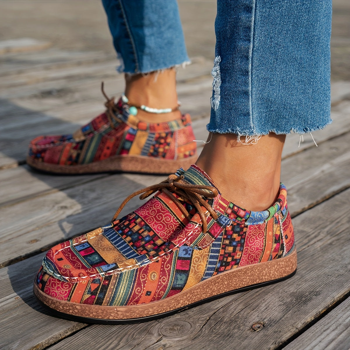 ZEPHIRA | COLOURFUL RETRO PATCHWORK SNEAKERS