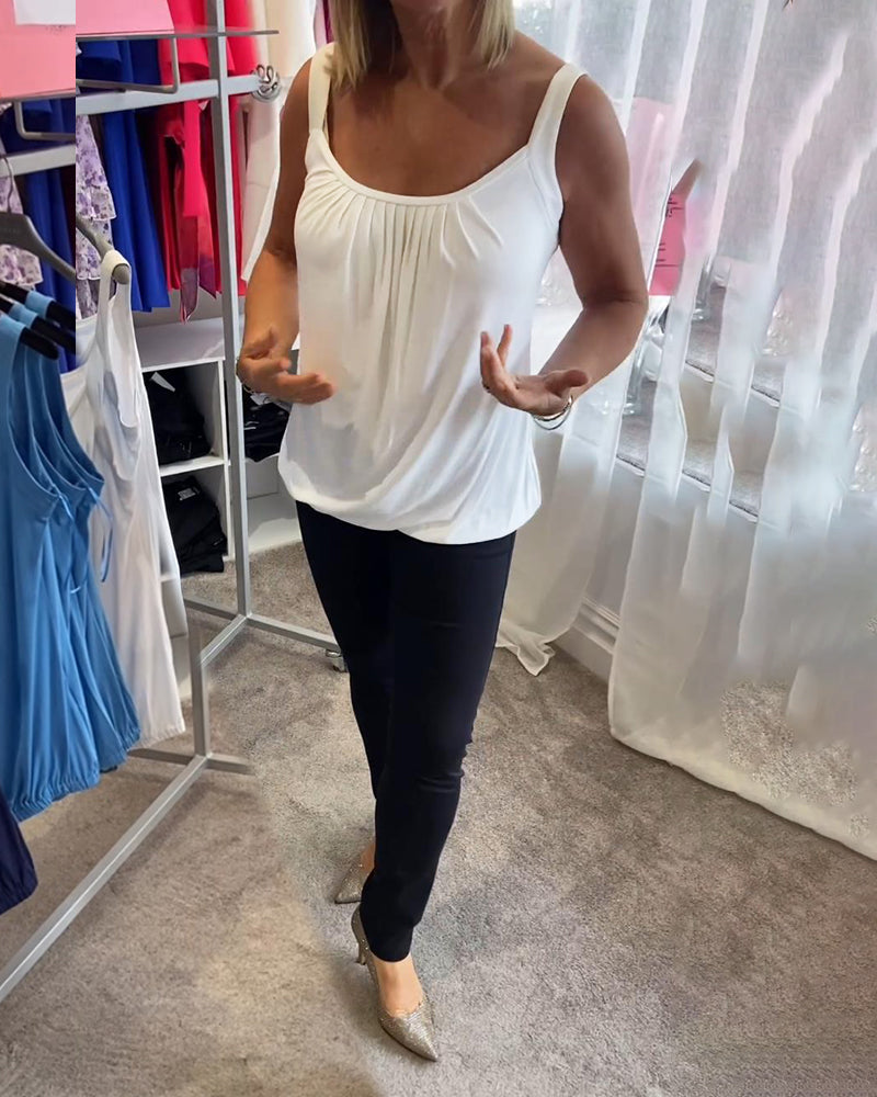 ROSALYN | ELEGANT TUMMY COVERING SLEEVELESS TOP