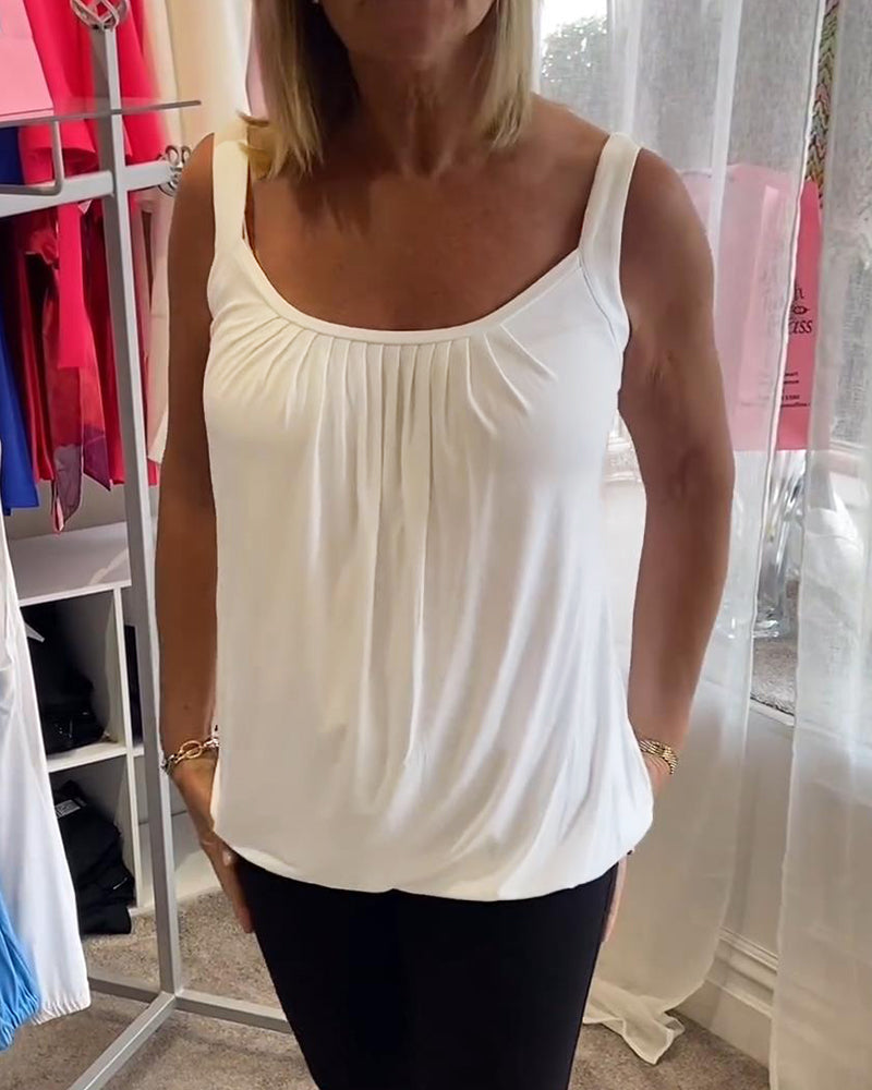 ROSALYN | ELEGANT TUMMY COVERING SLEEVELESS TOP