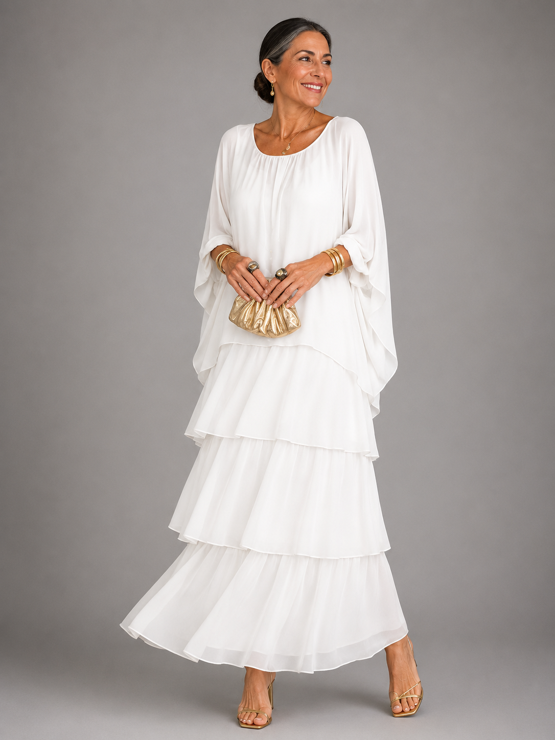 LULU | ELEGANT TUMMY COVERING FLOWING MAXI DRESS