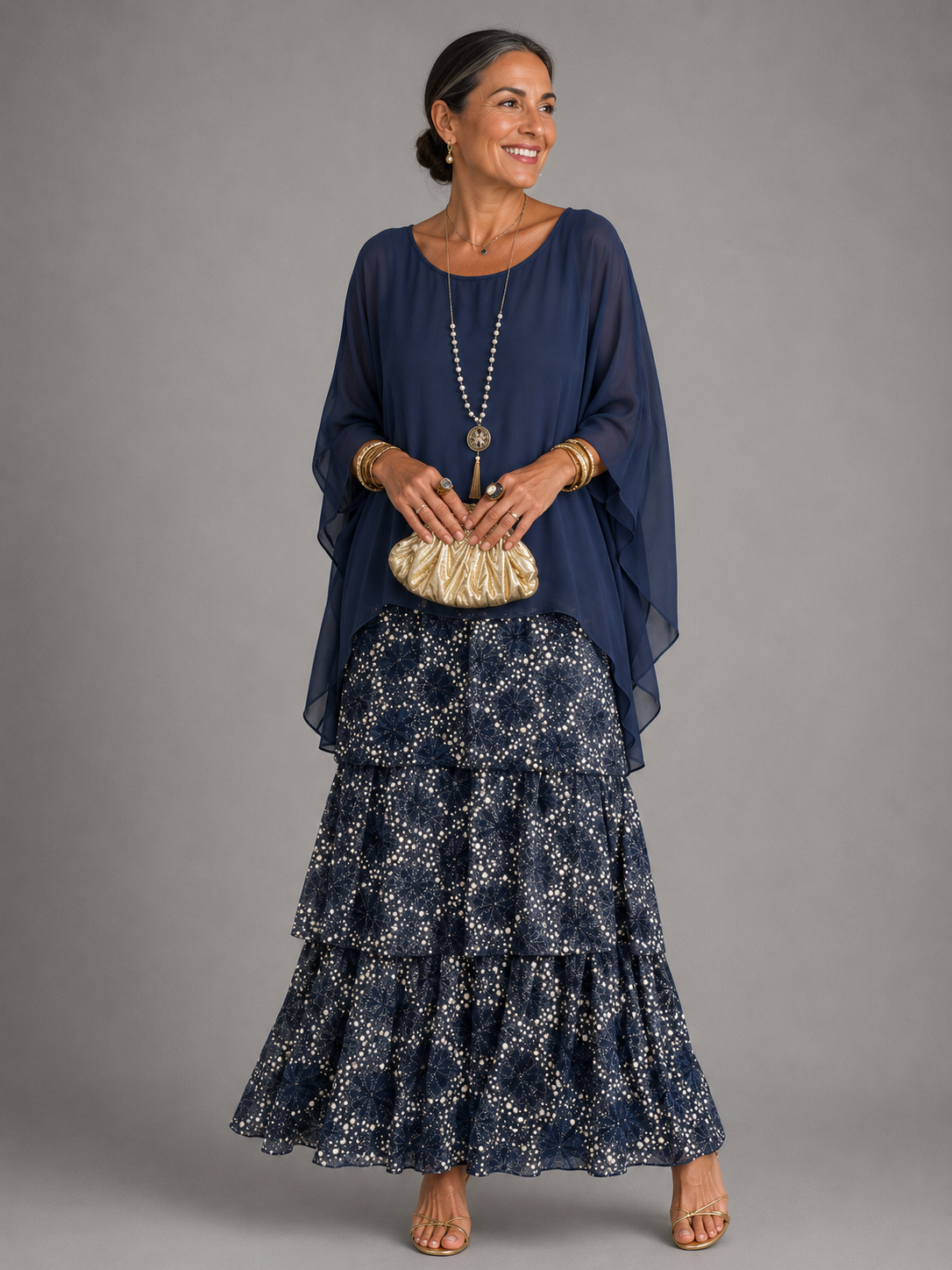 LULU | ELEGANT TUMMY COVERING FLOWING MAXI DRESS
