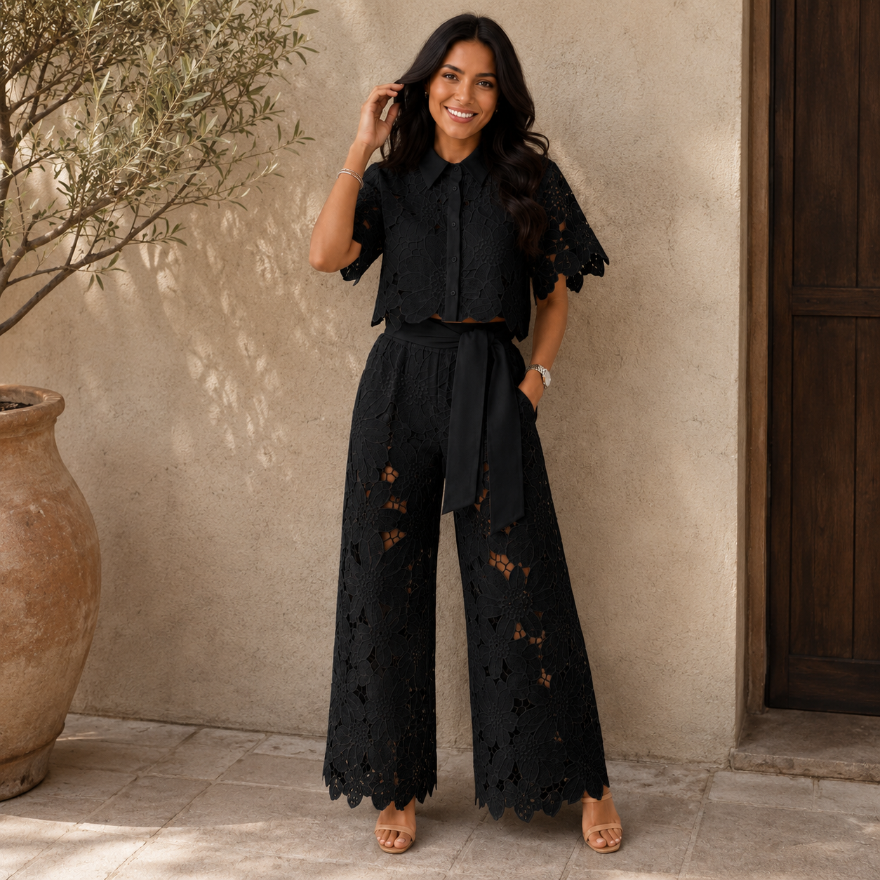 MARLOWE | ELEGANT TUMMY COVERING TWO-PIECE SET