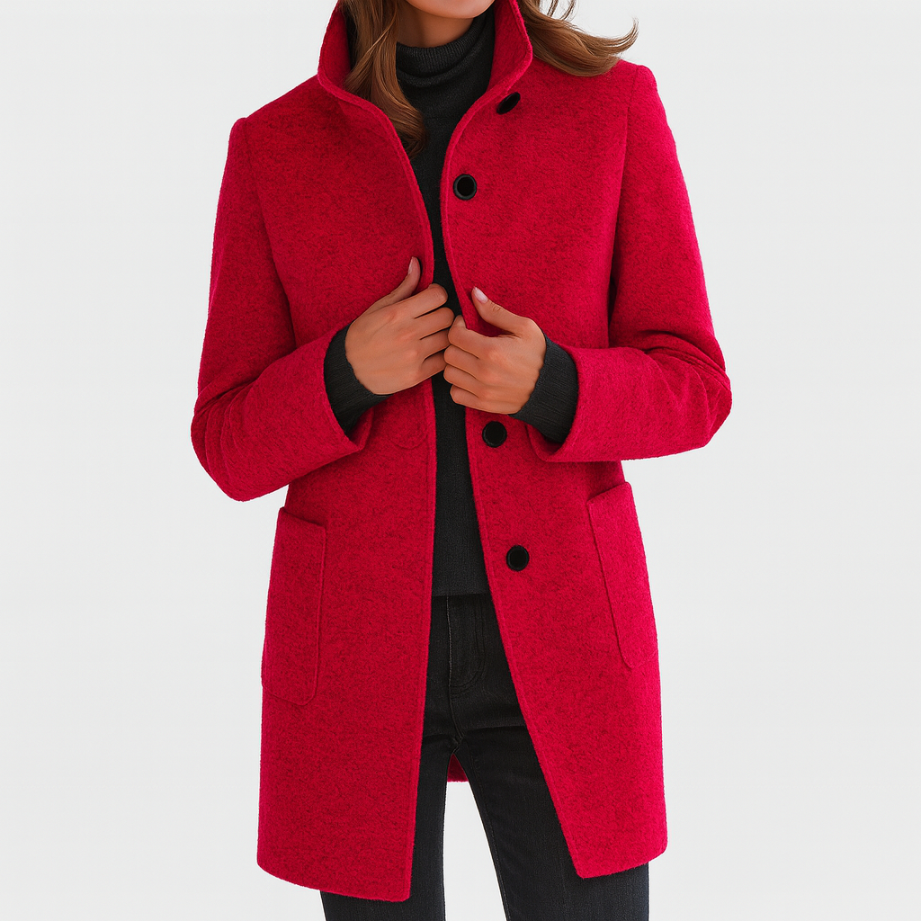MEAVIA | WARM MANDARIN COLLAR COAT