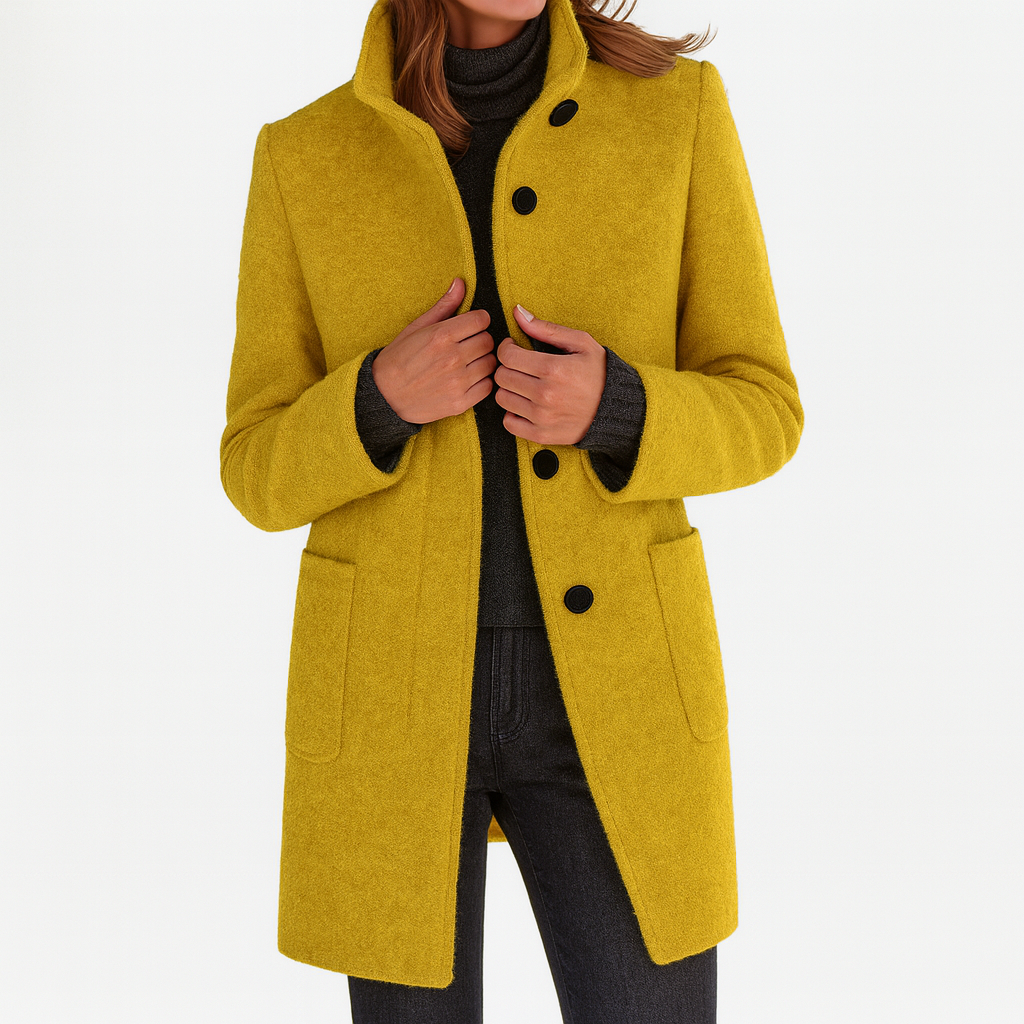 MEAVIA | WARM MANDARIN COLLAR COAT