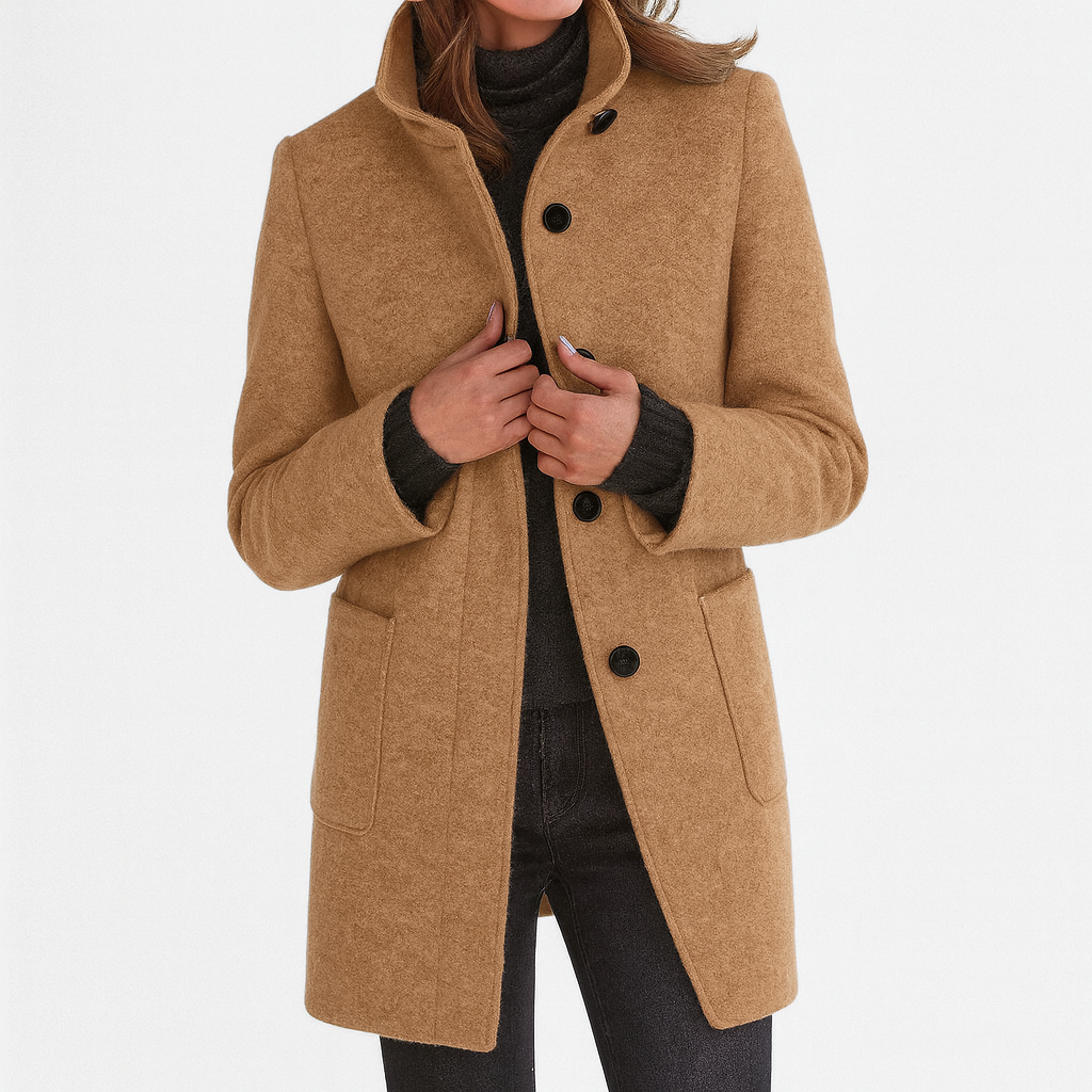 MEAVIA | WARM MANDARIN COLLAR COAT