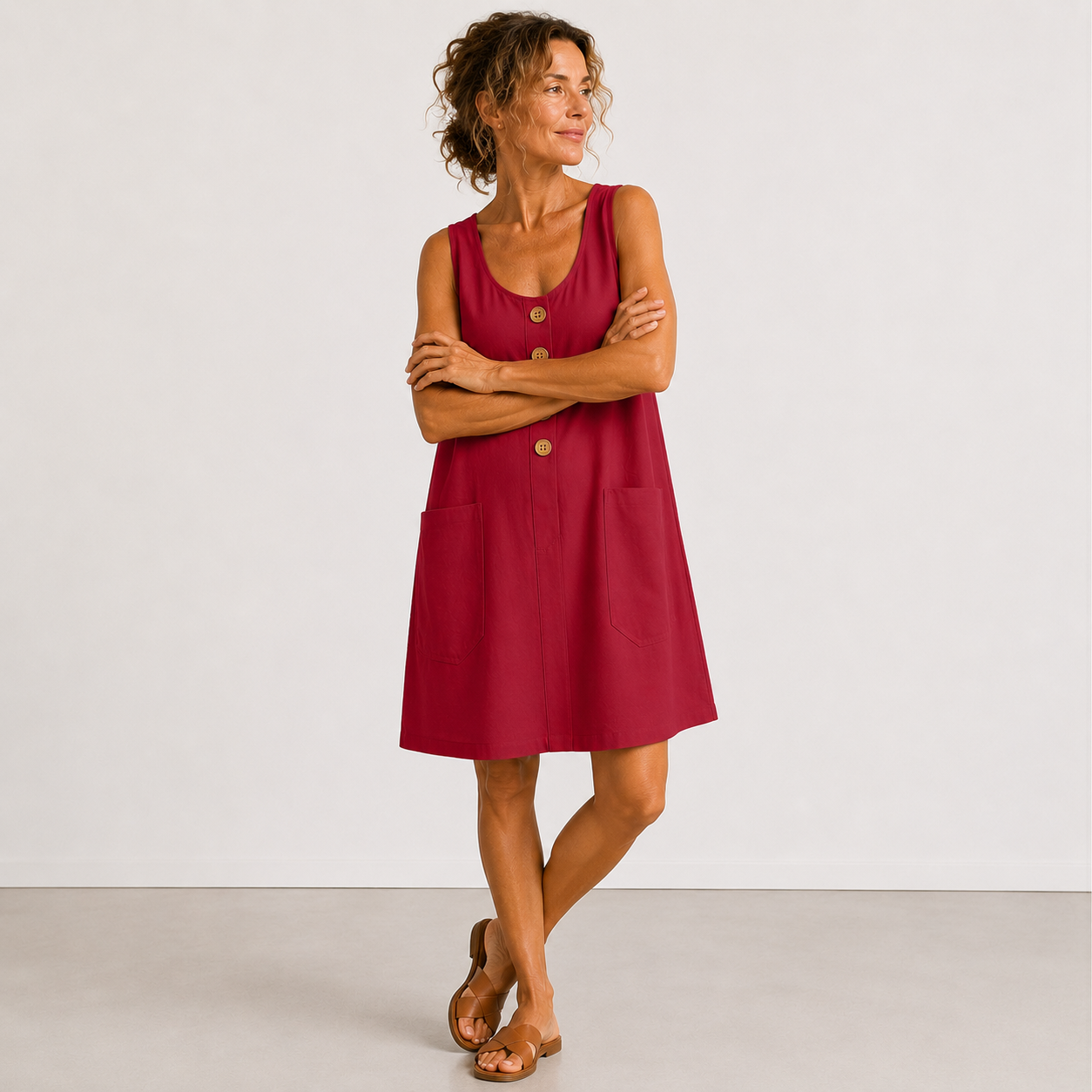 SELMA | COTTON-LINEN SUMMER DRESS