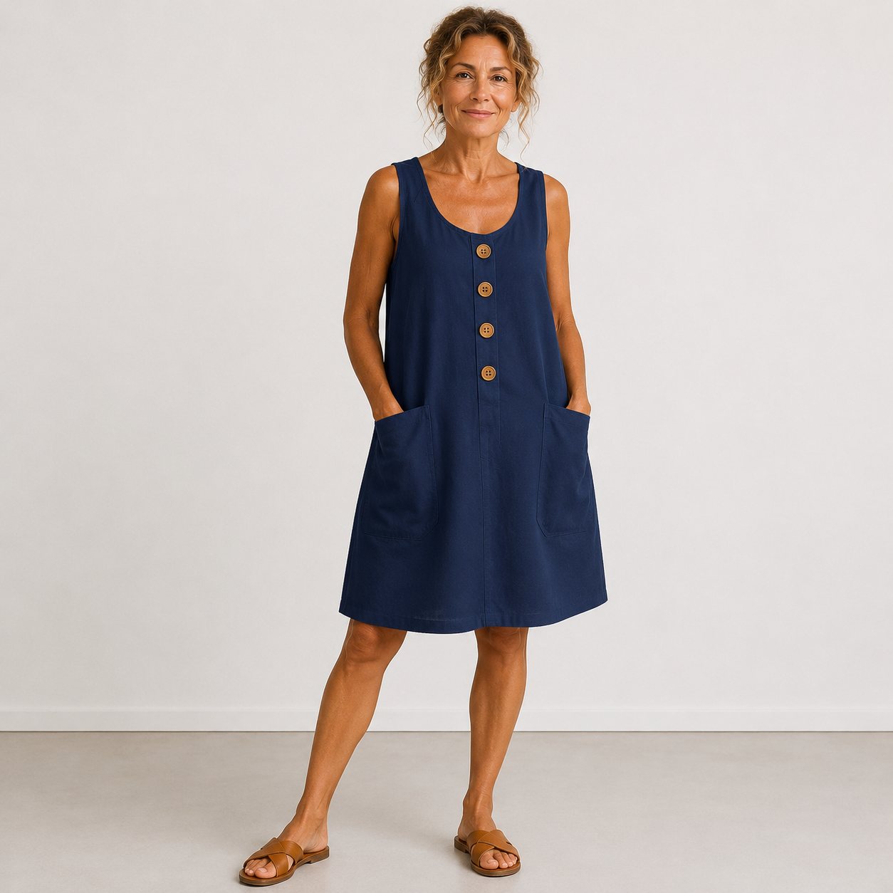 SELMA | COTTON-LINEN SUMMER DRESS