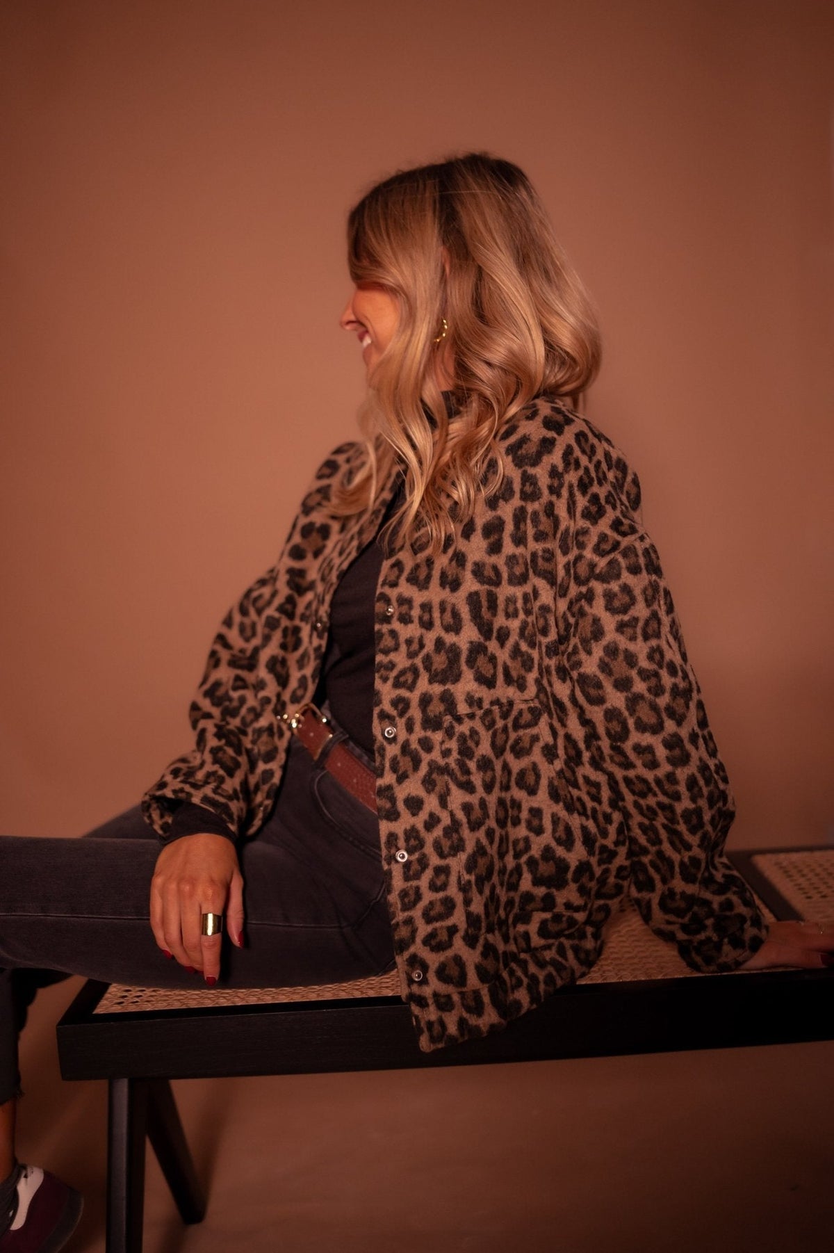 MANISIA | LEOPARD PRINT TRANSITIONAL JACKET