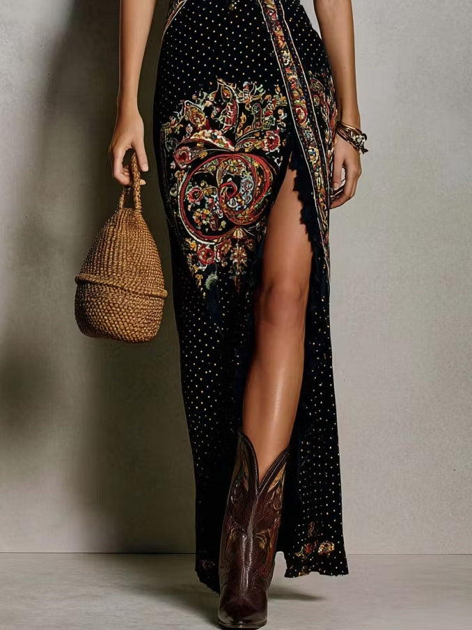 SERENITY | BOHEMIAN PRINTED MAXI DRESS