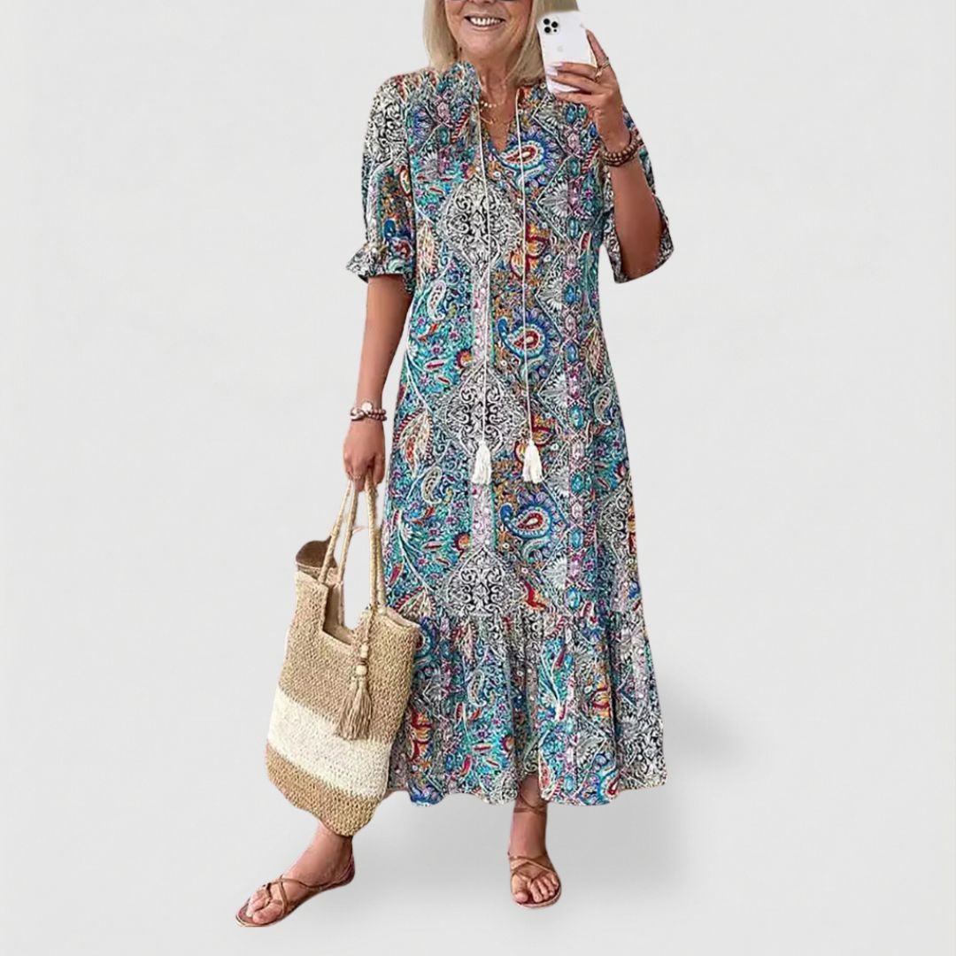 FREYA | STYLISH TUMMY COVERING BOHO DRESS