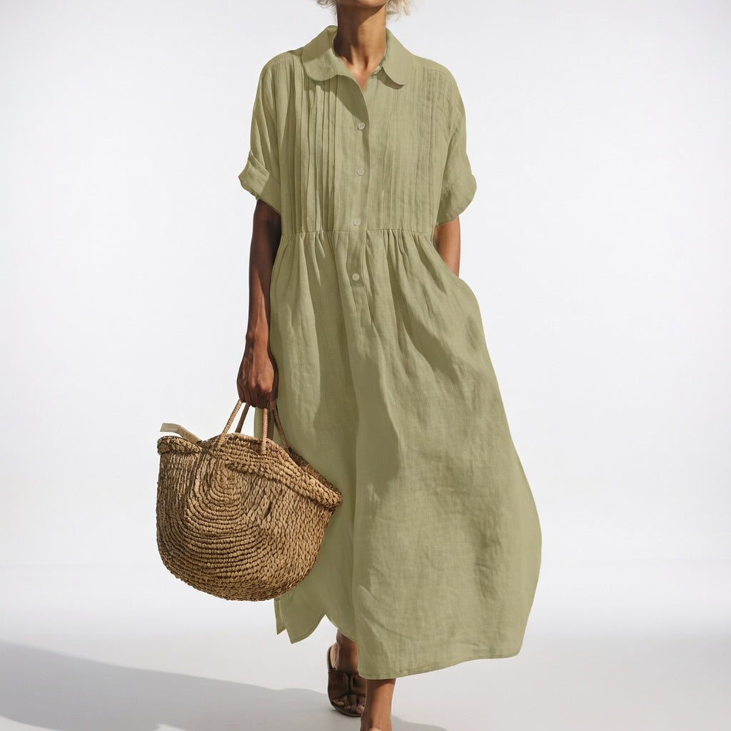 LYSANDRA | STYLISH TUMMY COVERING SHIRT DRESS