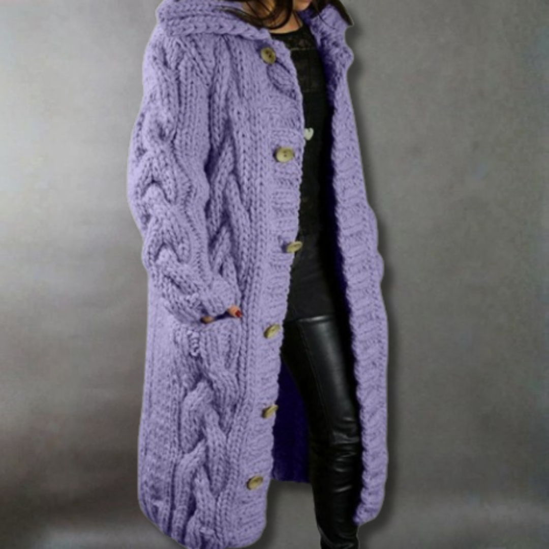 KARINA | COZY CABLE-KNIT COAT