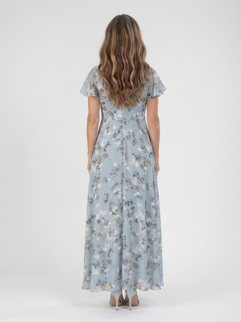 ELENA | TUMMY COVERING FLORAL MAXI DRESS