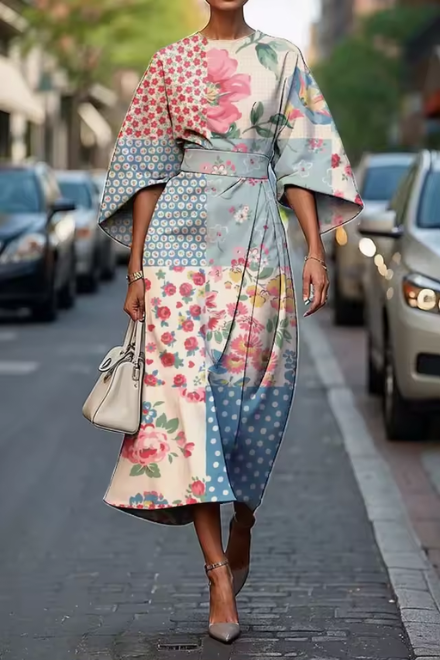VALERIA | ELEGANT FLORAL DRESS