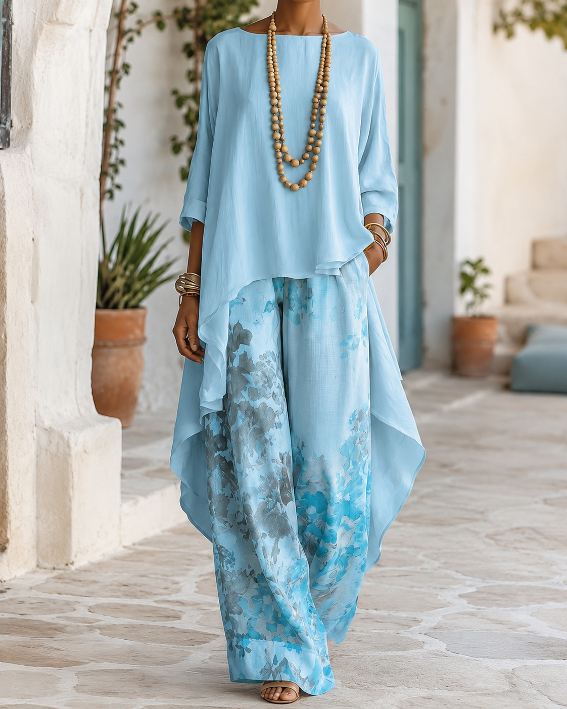 IDA | AIRY FLORAL TWO-PIECE SET