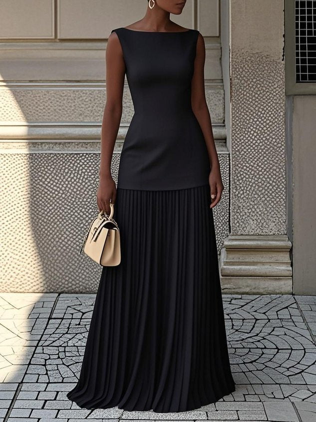 CHARLOTTE | ELEGANT MAXI DRESS WITH TUMMY COVERAGE