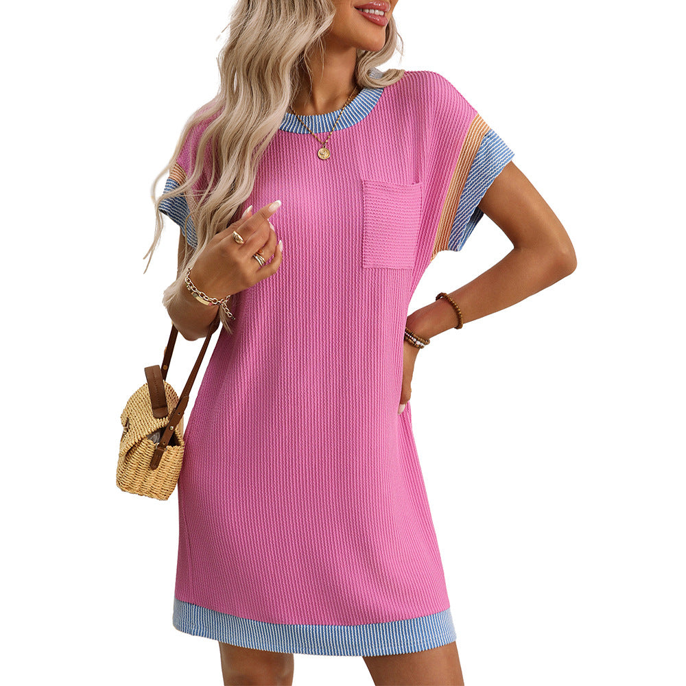 SAVANNAH | STYLISH TUMMY COVERING RIBBED SUMMER DRESS