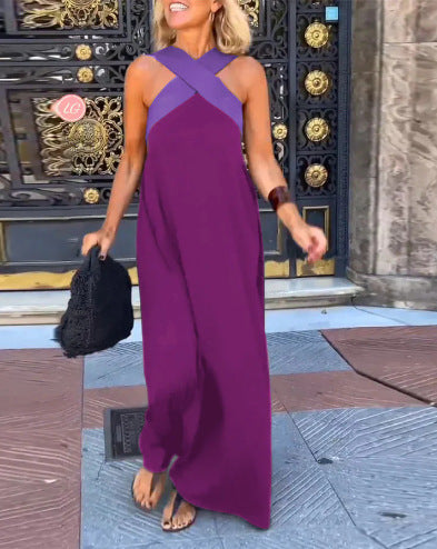 ELARA | FLOWING MAXI DRESS WITH TUMMY COVERAGE