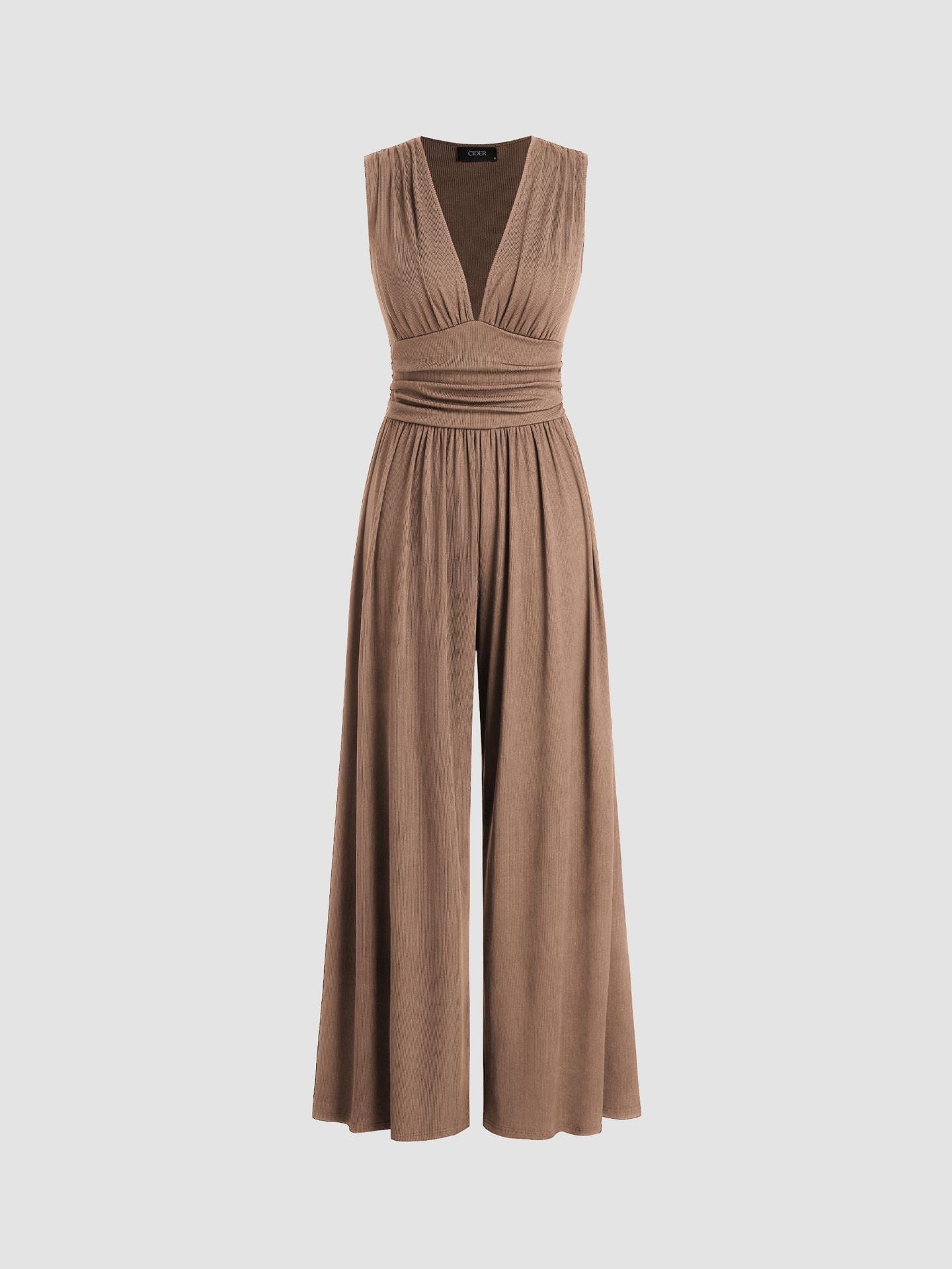 Charity | Elegant Sleeveless Wide-Leg Jumpsuit