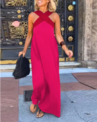 ELARA | FLOWING MAXI DRESS WITH TUMMY COVERAGE