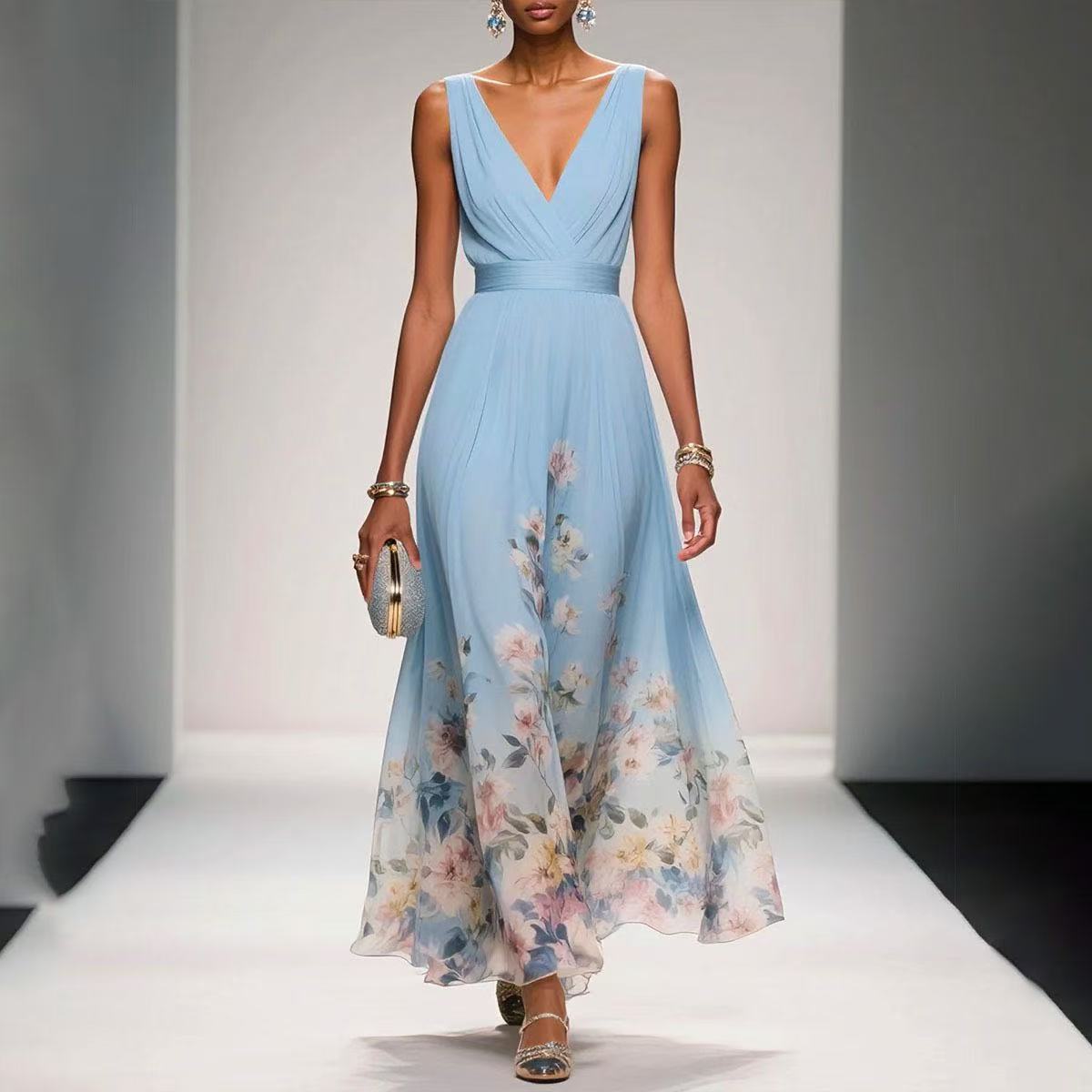 CINDY | ELEGANT TUMMY COVERING SUMMER DRESS