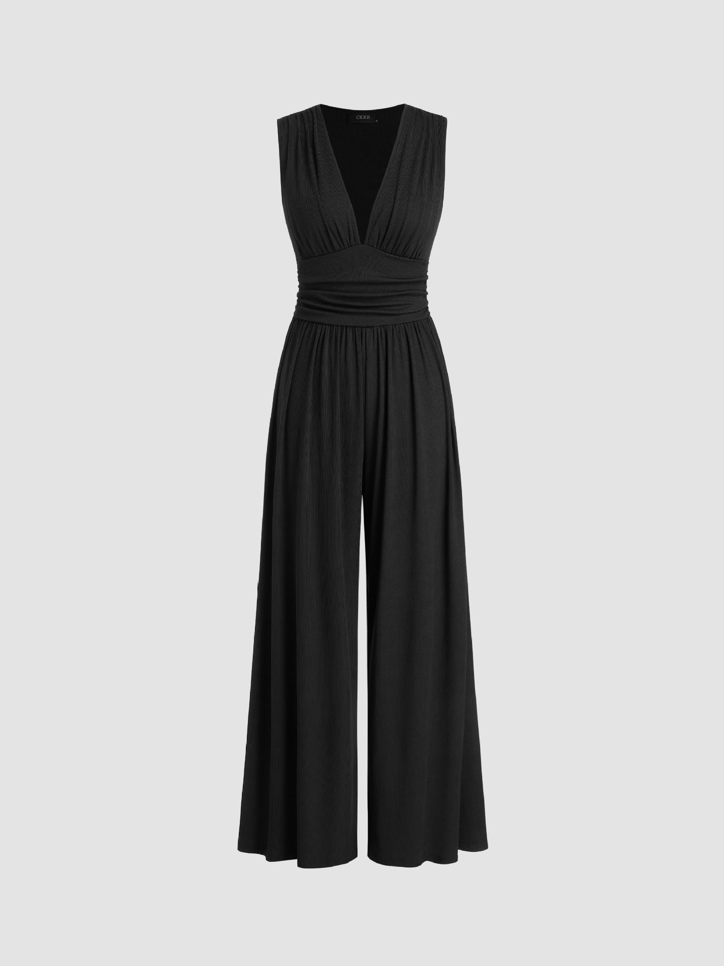 Charity | Elegant Sleeveless Wide-Leg Jumpsuit
