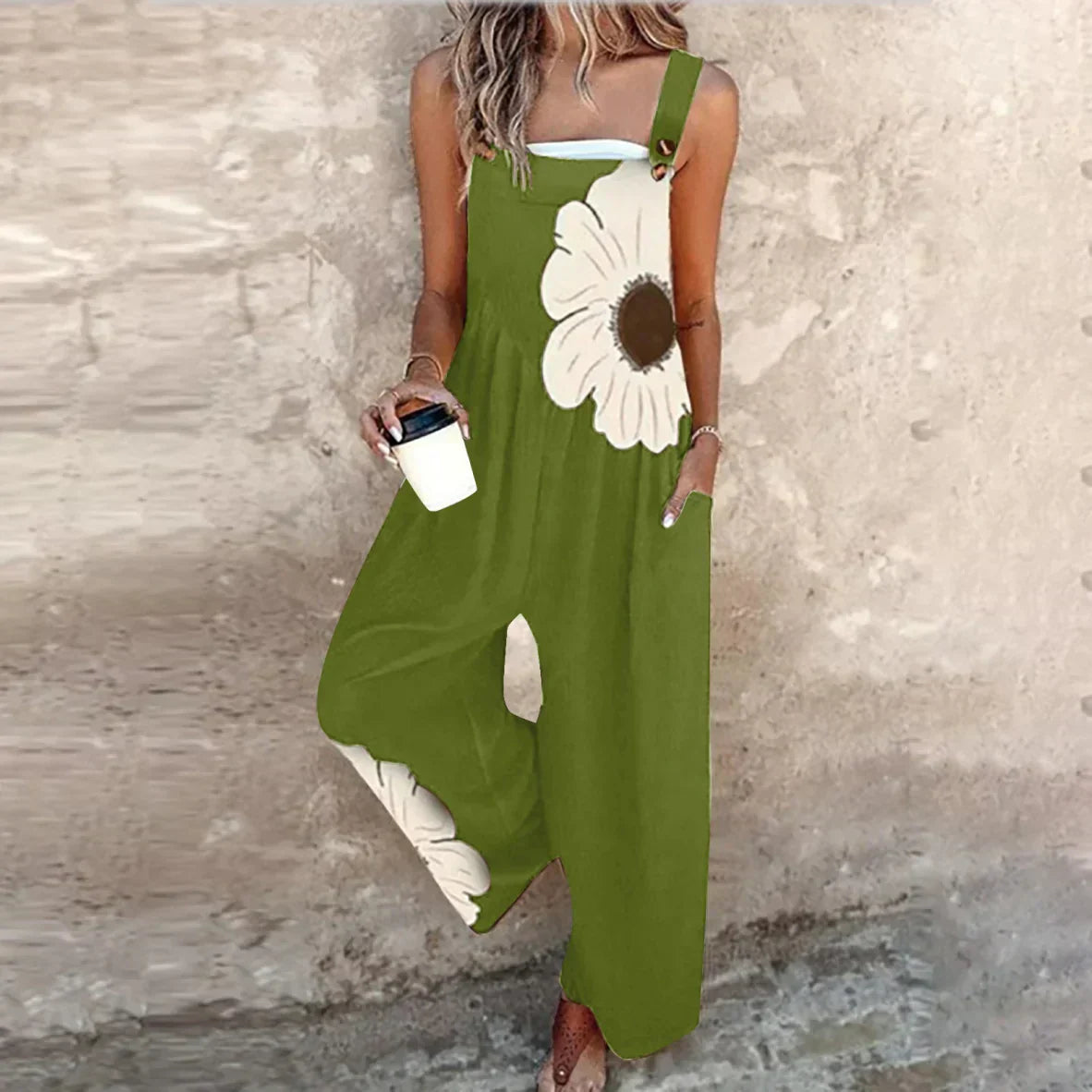 LUNA | RELAXED FIT FLORAL PRINT JUMPSUIT
