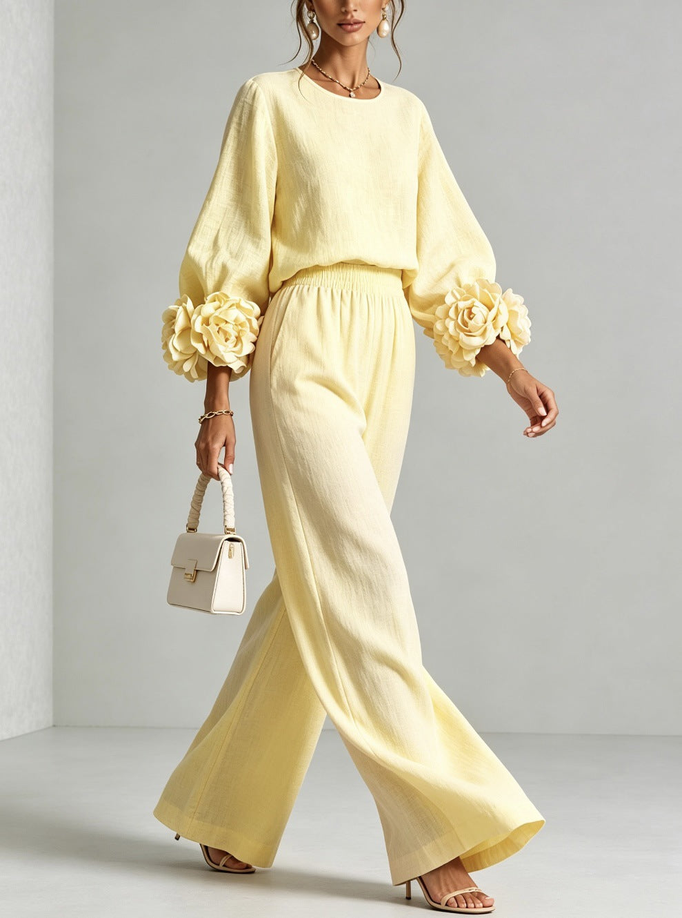 ROSALI | FLORAL CUFF TWO-PIECE SET