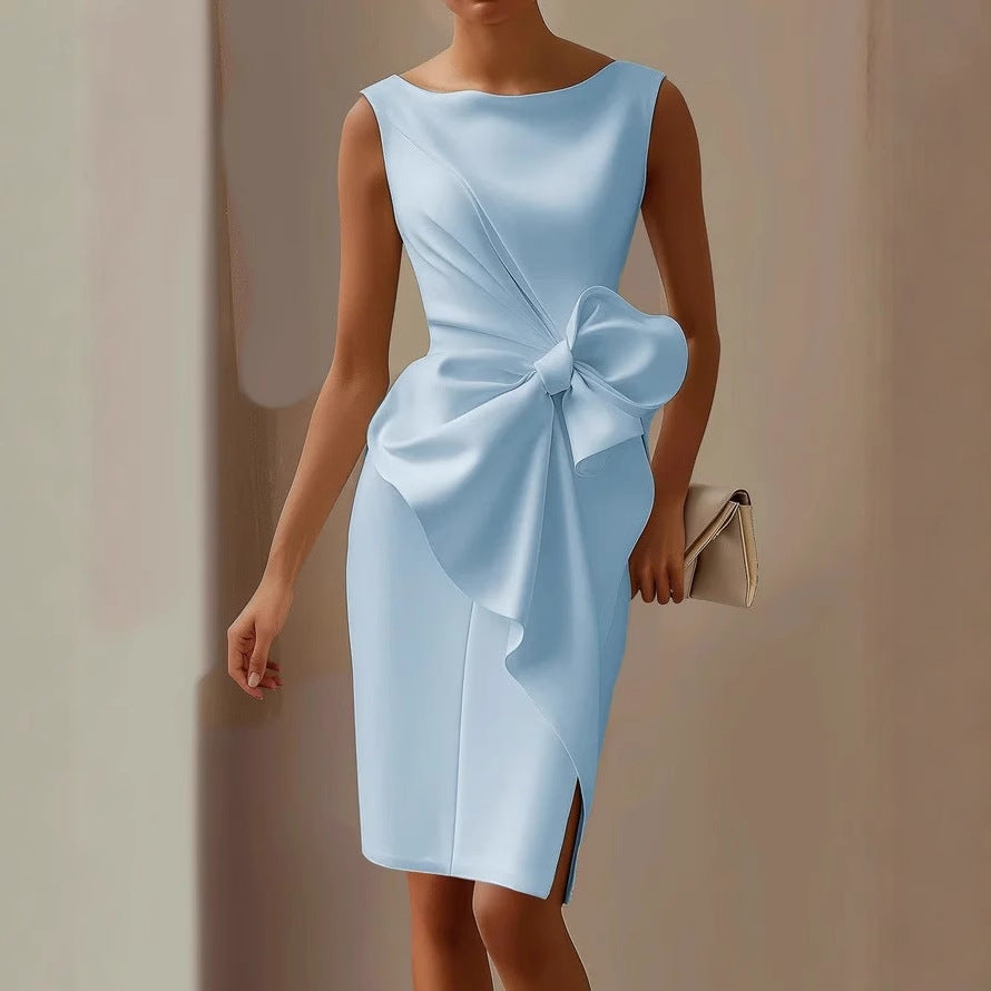 VICTORIA | ELEGANT MIDI DRESS WITH TUMMY COVERAGE