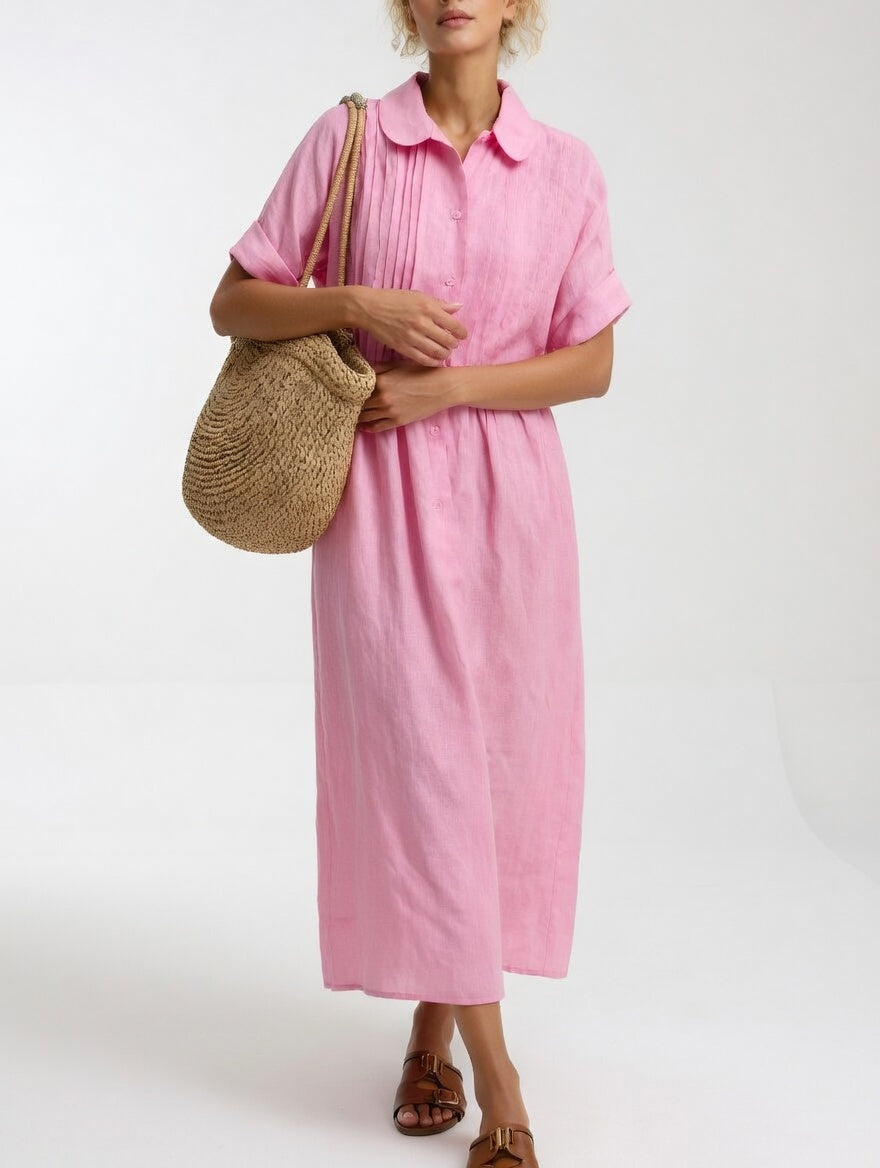 LYSANDRA | STYLISH TUMMY COVERING SHIRT DRESS