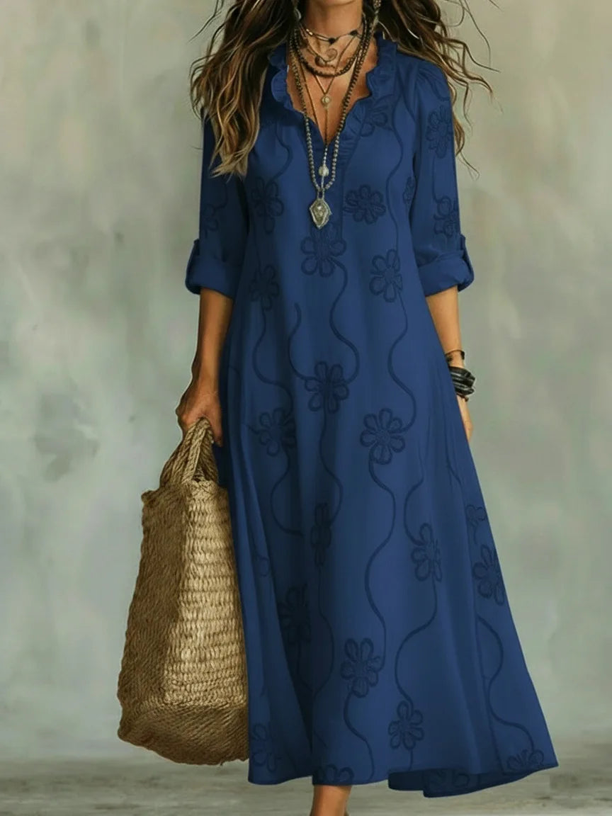 SIAN | ELEGANT FLORAL MAXI DRESS