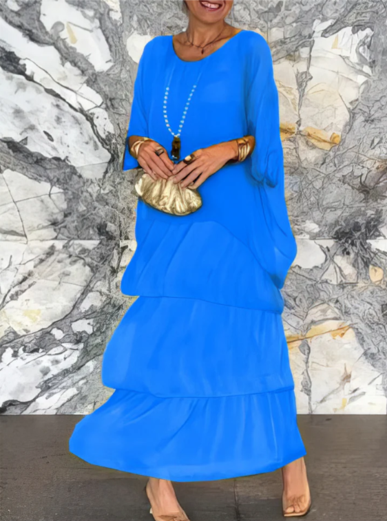 AMALIA | FLOWING TUMMY COVERING MAXI DRESS