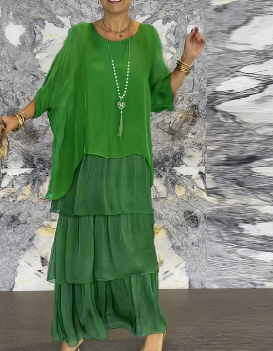 AMALIA | FLOWING TUMMY COVERING MAXI DRESS