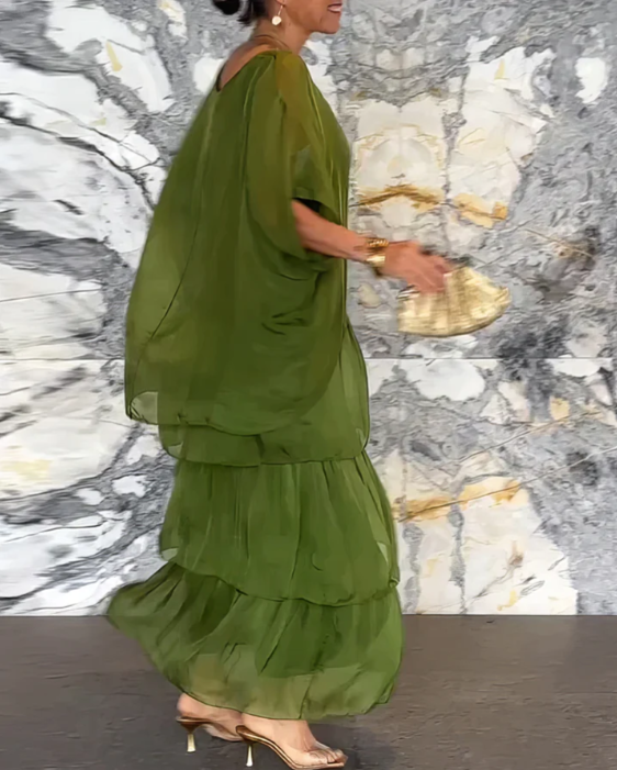 AMALIA | FLOWING TUMMY COVERING MAXI DRESS