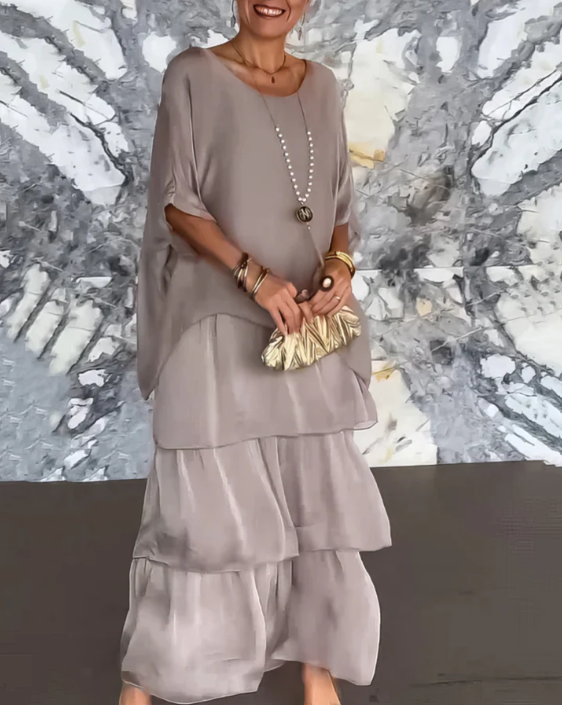 AMALIA | FLOWING TUMMY COVERING MAXI DRESS