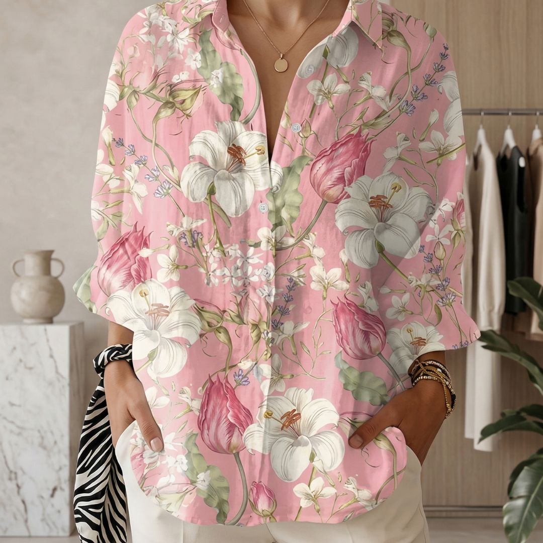 ELEANOR | FLOWY BLOUSE WITH TUMMY COVERAGE