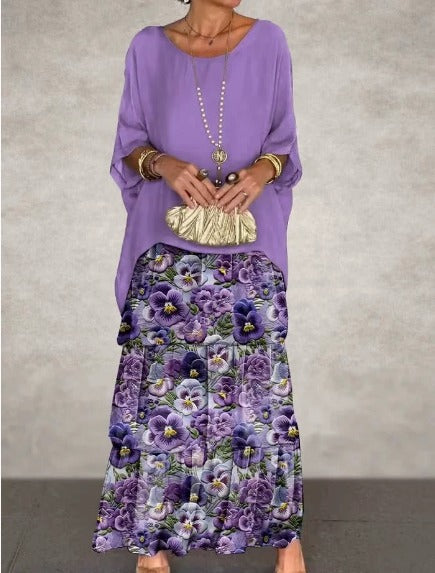 AMALIA | FLOWING TUMMY COVERING MAXI DRESS