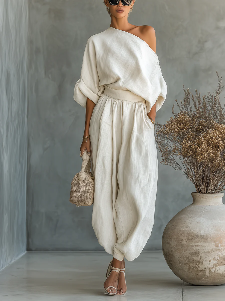 Ariadna | Two-Piece Set with Off-the-Shoulder Design